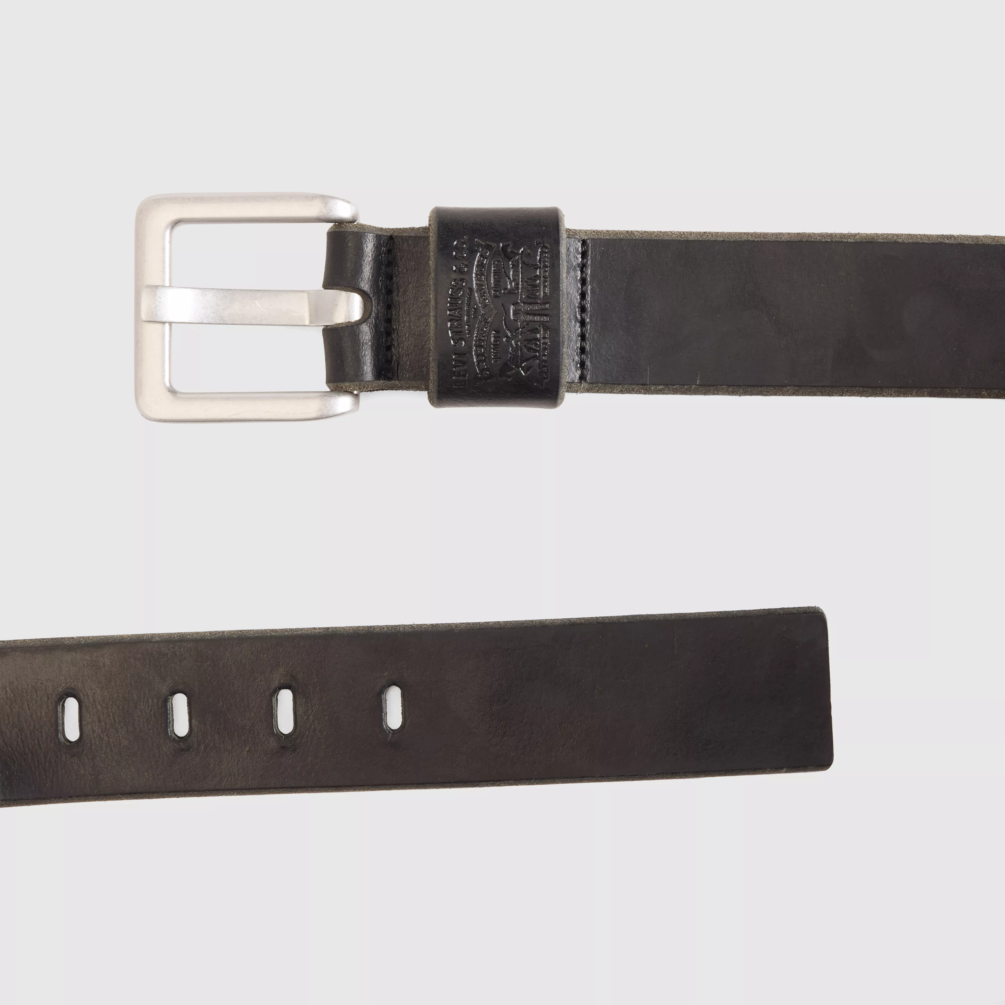 ARLO WIDE PRONG BELT CAVIAR
