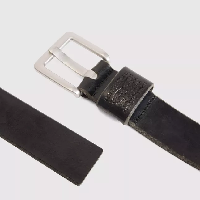 ARLO WIDE PRONG BELT CAVIAR