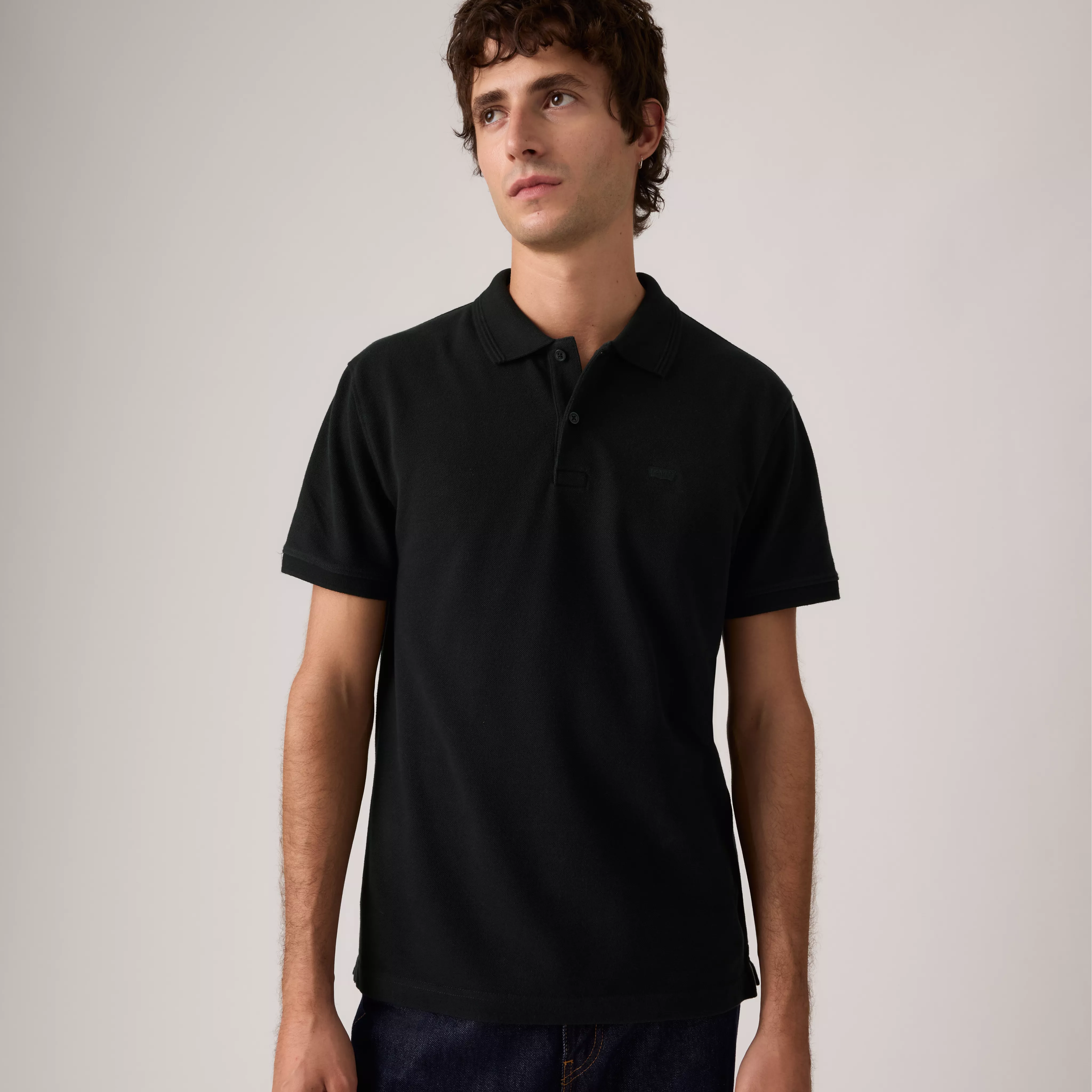 LEVIS ORIGINAL POLO MINERAL BLACK PIQUE