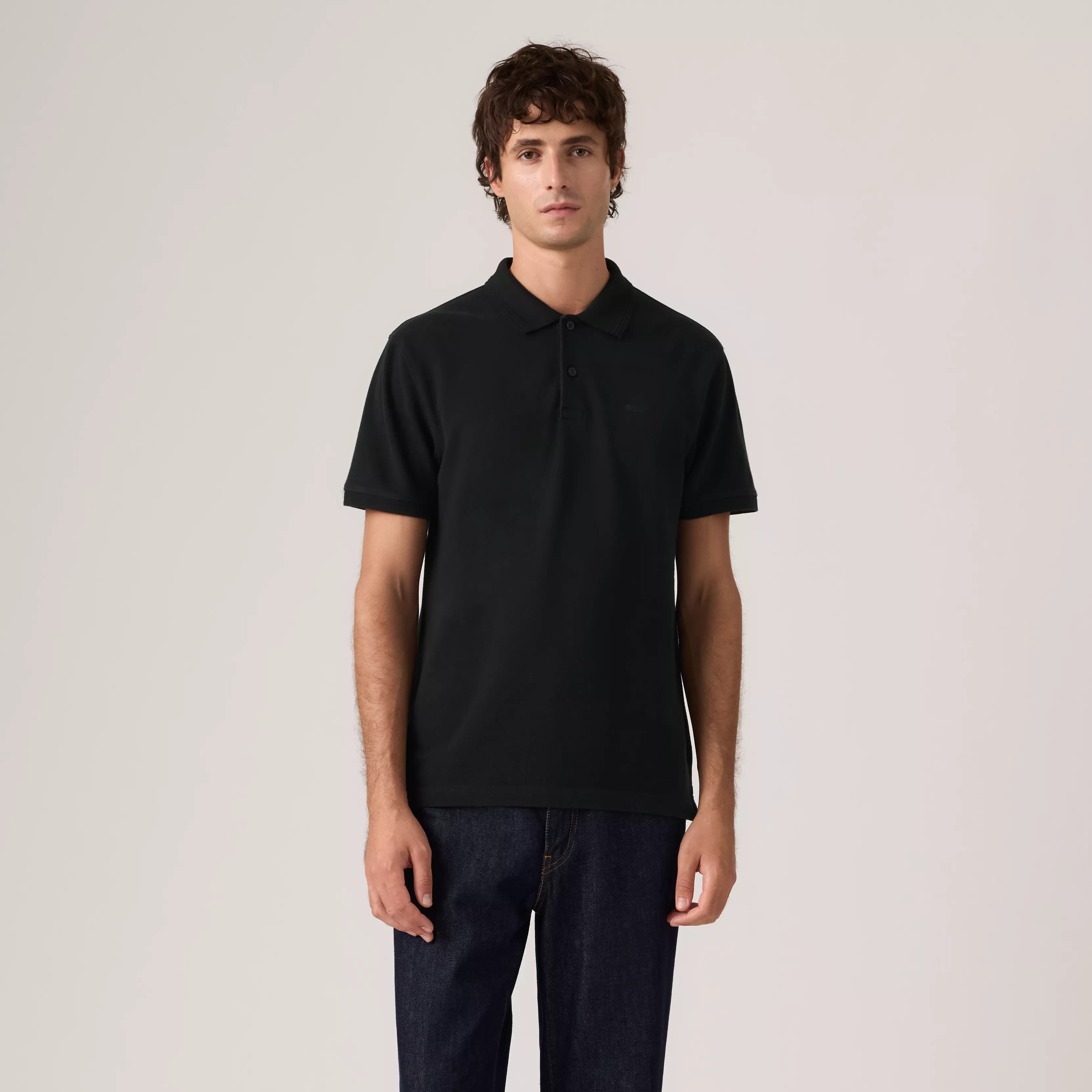 LEVIS ORIGINAL POLO MINERAL BLACK PIQUE