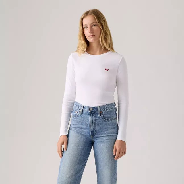 2PACK ESSENTIAL LS TEE 2 PACK TEE WHITE