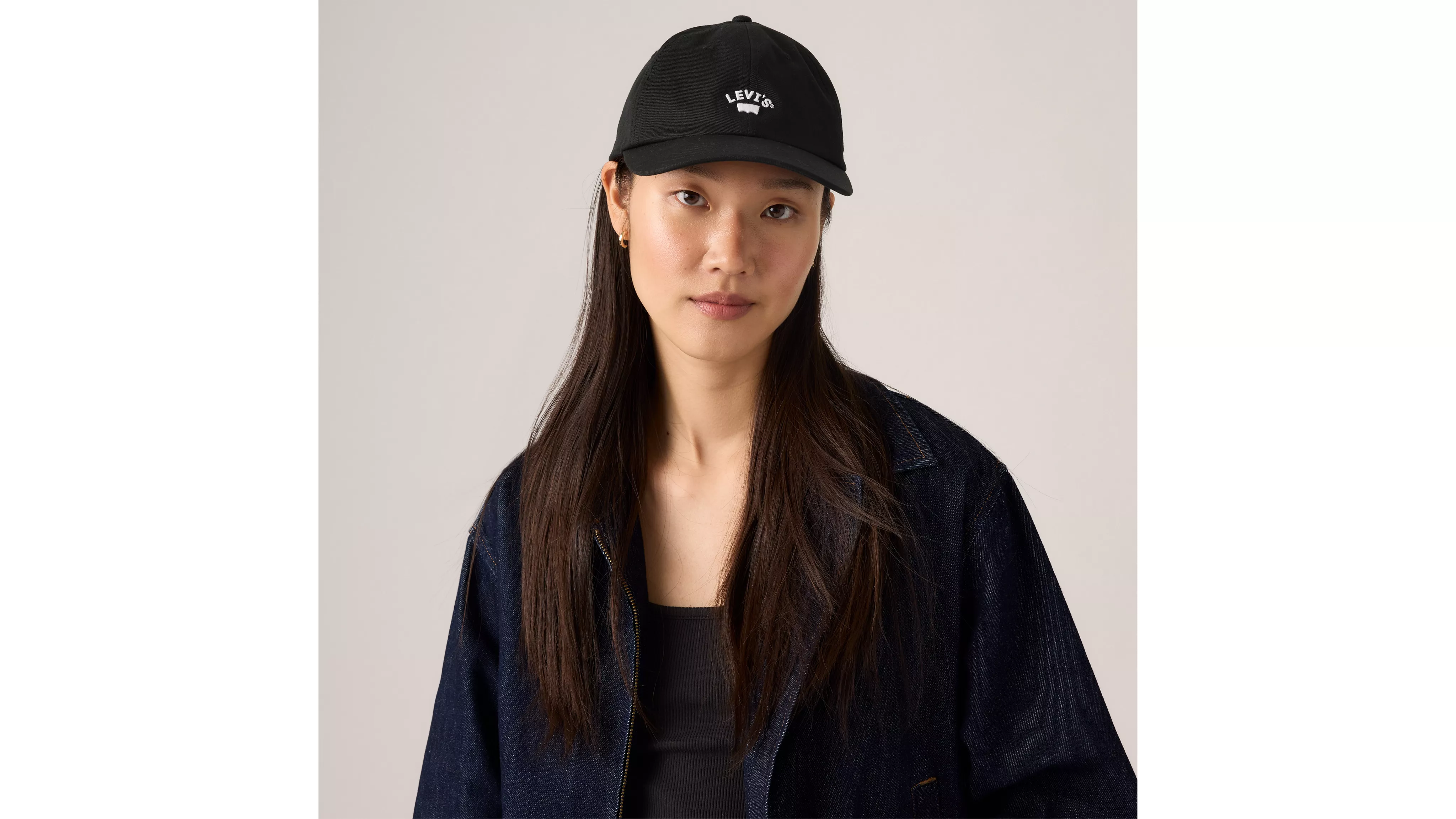LAZY GIRL LOGO CAP CAVIAR TWILL