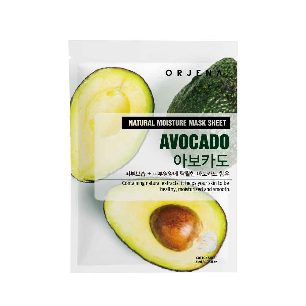 ORJENA NATURAL MOISTURE AVOCADO MASK SHEET