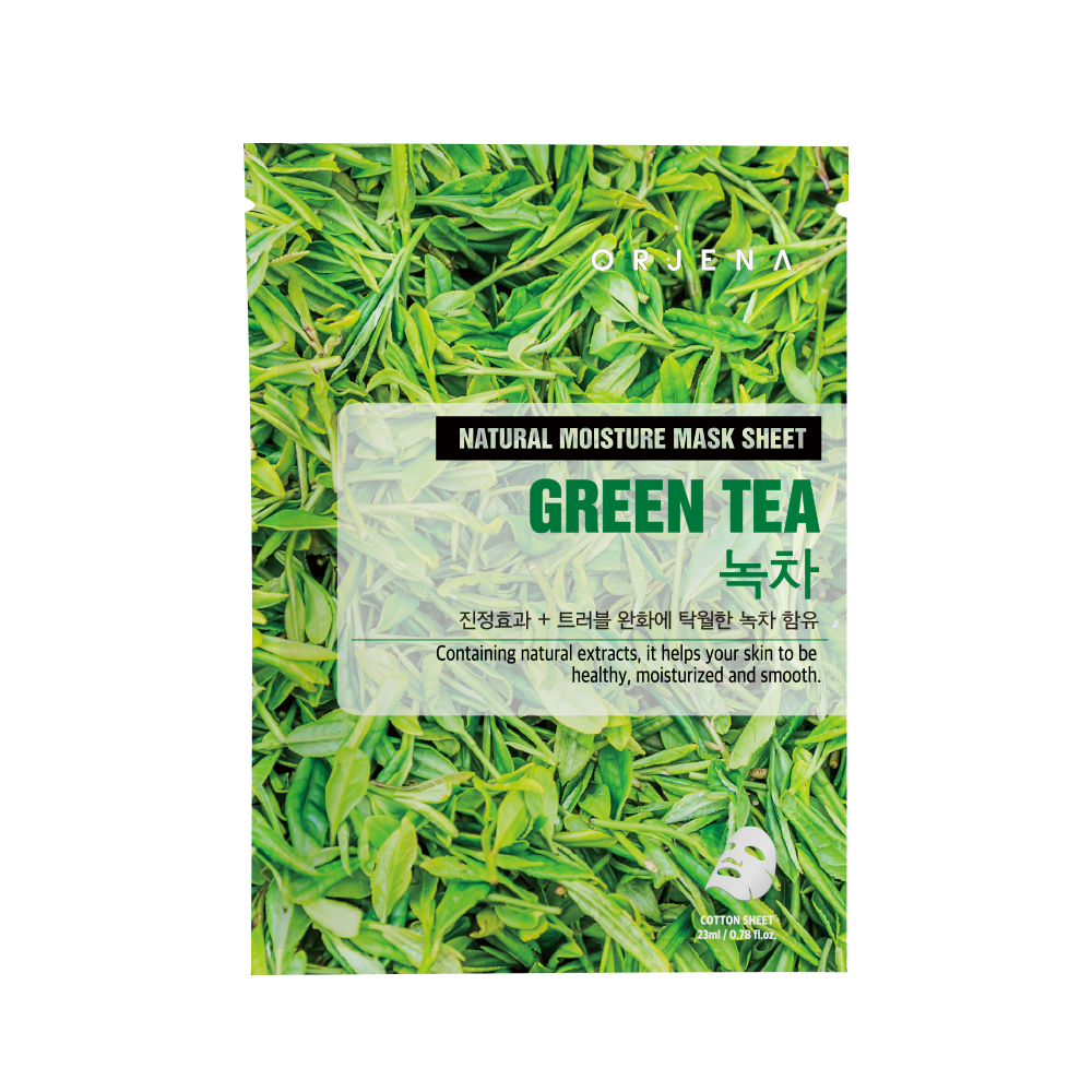 ORJENA NATURAL MOISTURE GREEN TEA MASK SHEET