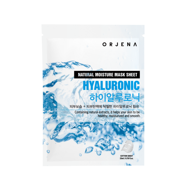 "ORJENA NATURAL MOISTURE HYALURONIC MASK SHEET "