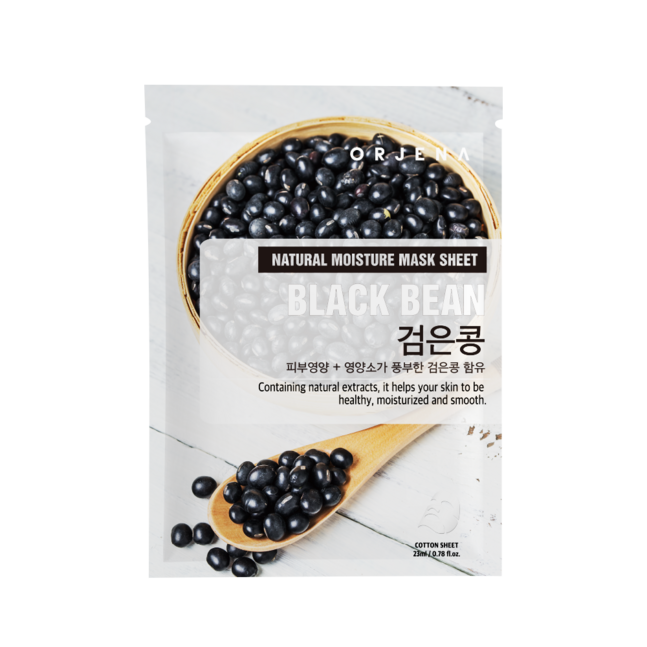 "ORJENA NATURAL MOISTURE MASK SHEET - BLACK BEAN "