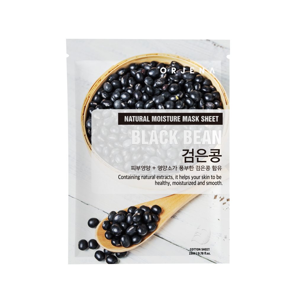 ORJENA NATURAL MOISTURE MASK SHEET - BLACK BEAN