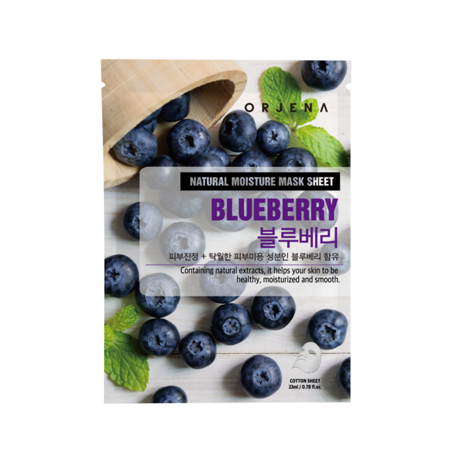 "ORJENA NATURAL MOISTURE MASK SHEET - BLUEBERRY "