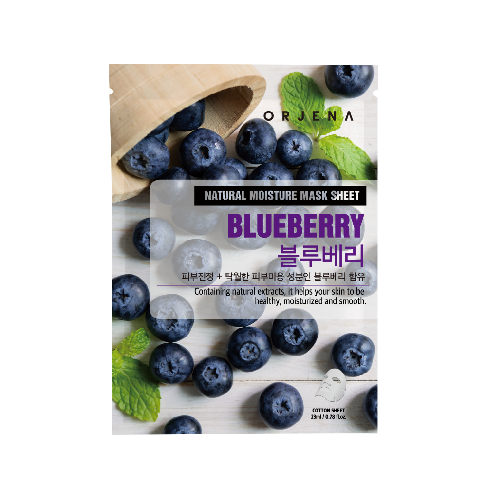 ORJENA NATURAL MOISTURE MASK SHEET - BLUEBERRY