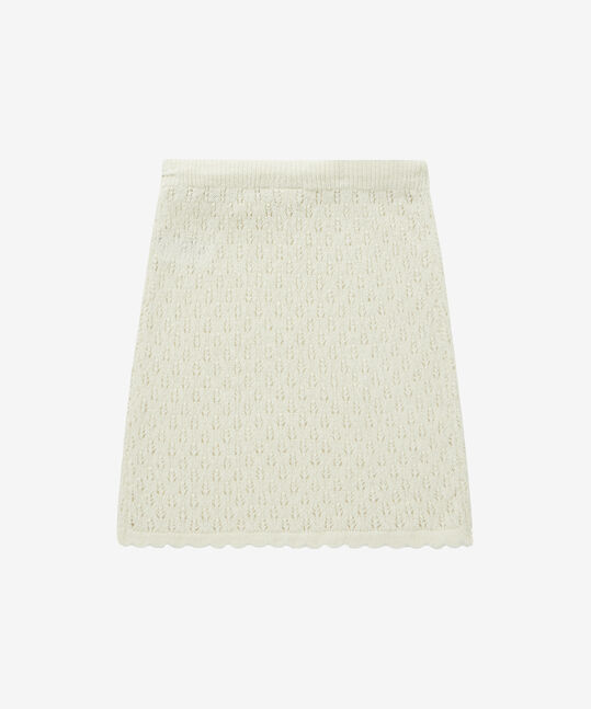 WOMEN POINTELLE KNIT SKIRT