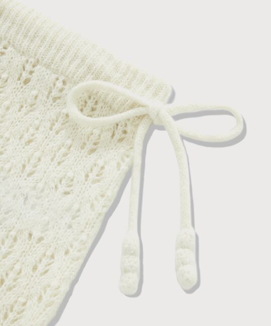 WOMEN POINTELLE KNIT SKIRT