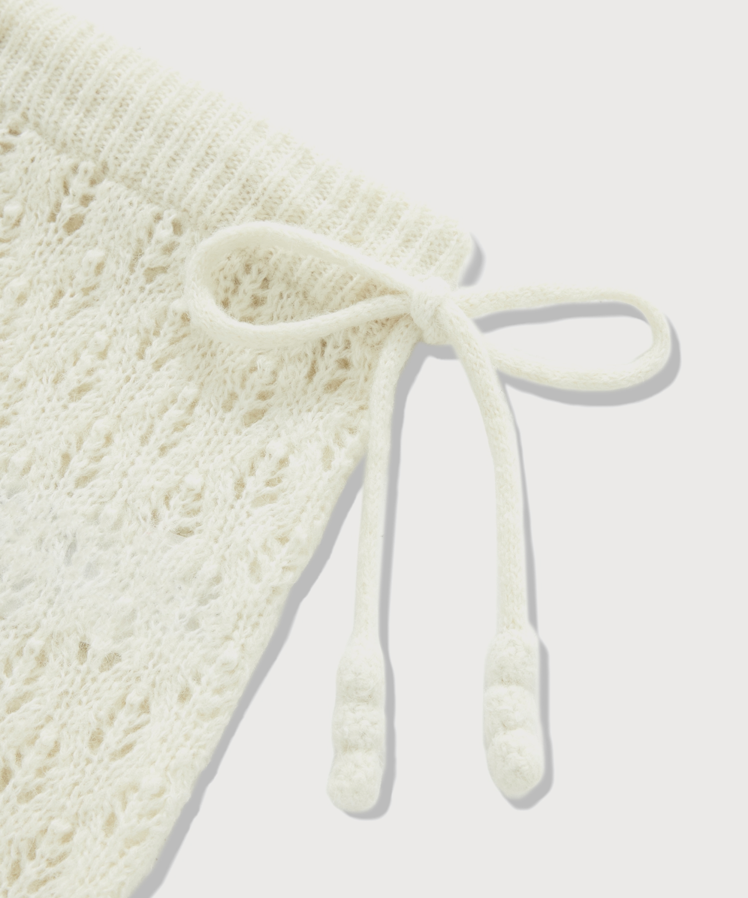 WOMEN POINTELLE KNIT SKIRT