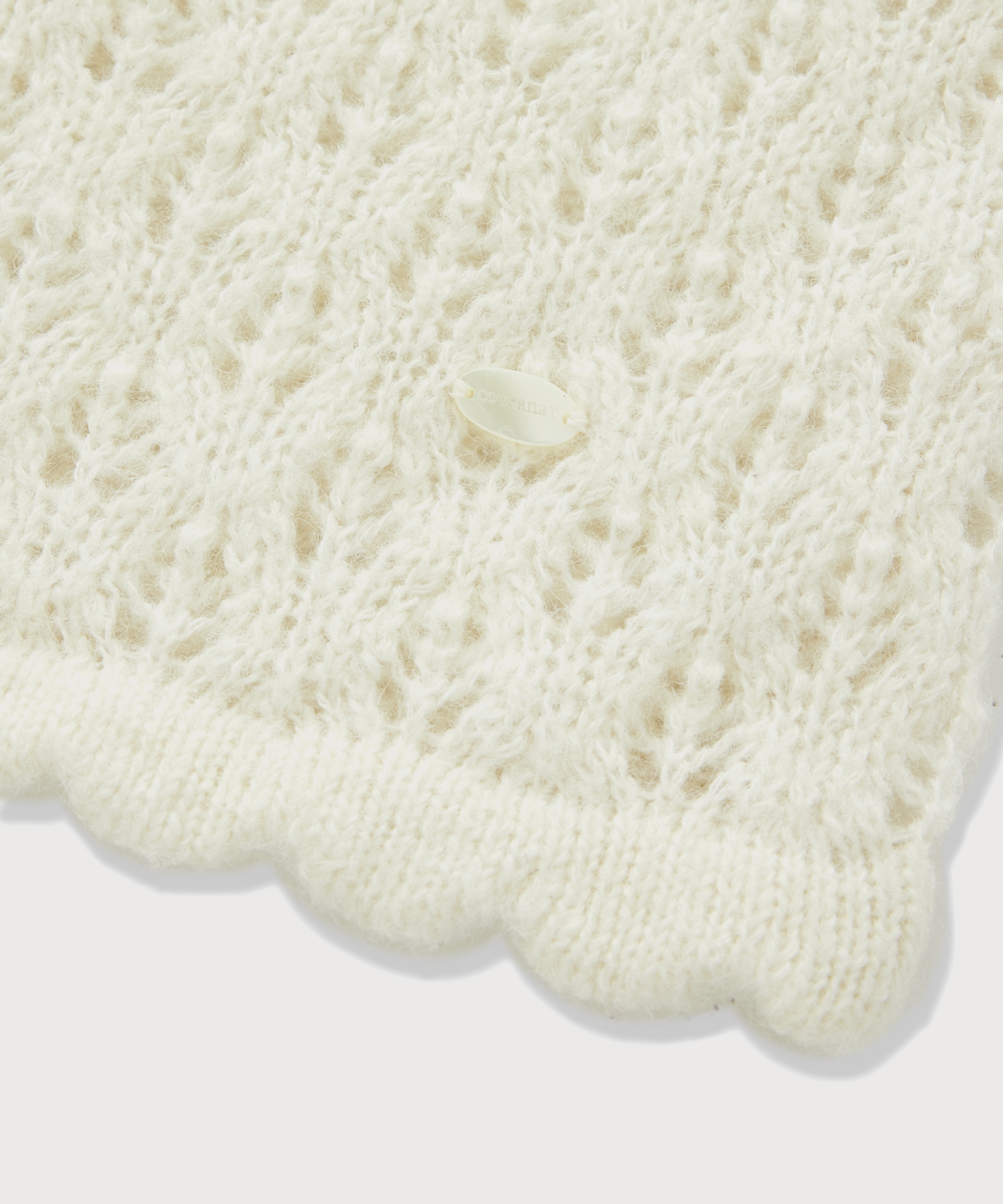 WOMEN POINTELLE KNIT SKIRT
