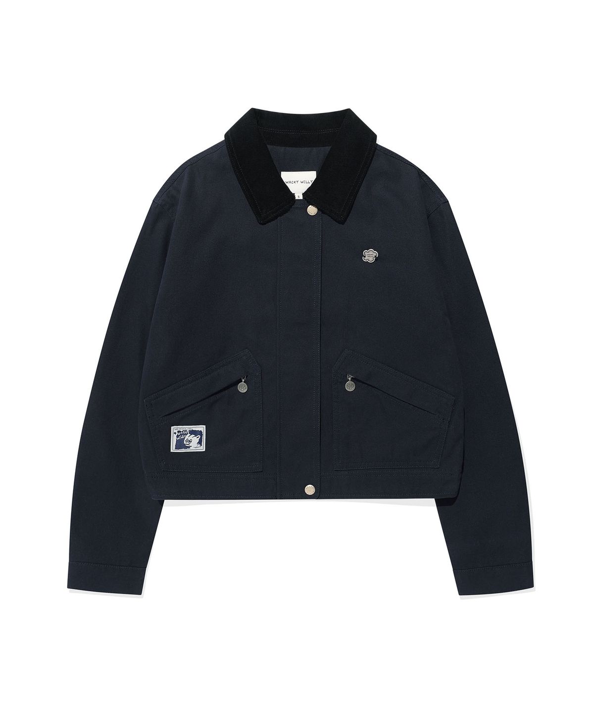 WOMEN'S COLLAR WASHED COTTON JACKET