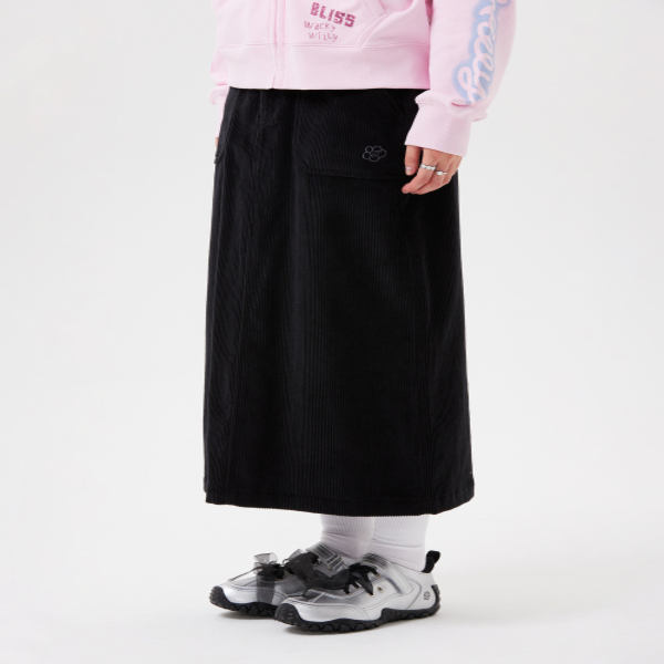 WOMEN'S CORDUROY LONG SKIRT