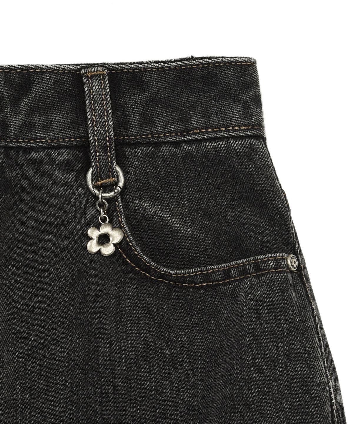 WOMEN'S DENIM LONG LENGTH CARGO SKIRT
