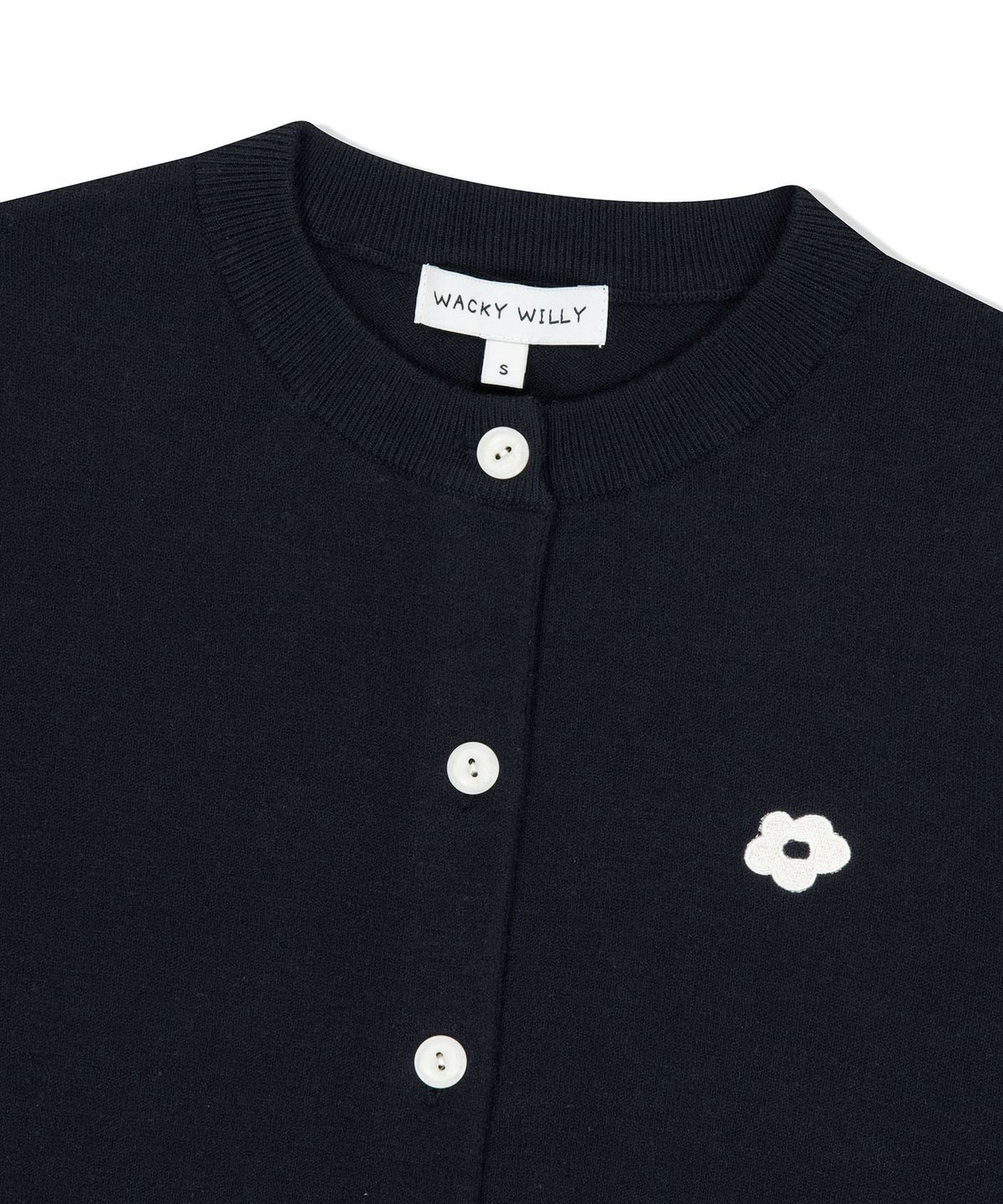 WOMEN'S ROUND NECK SHORT SLEEVE CARDIGAN