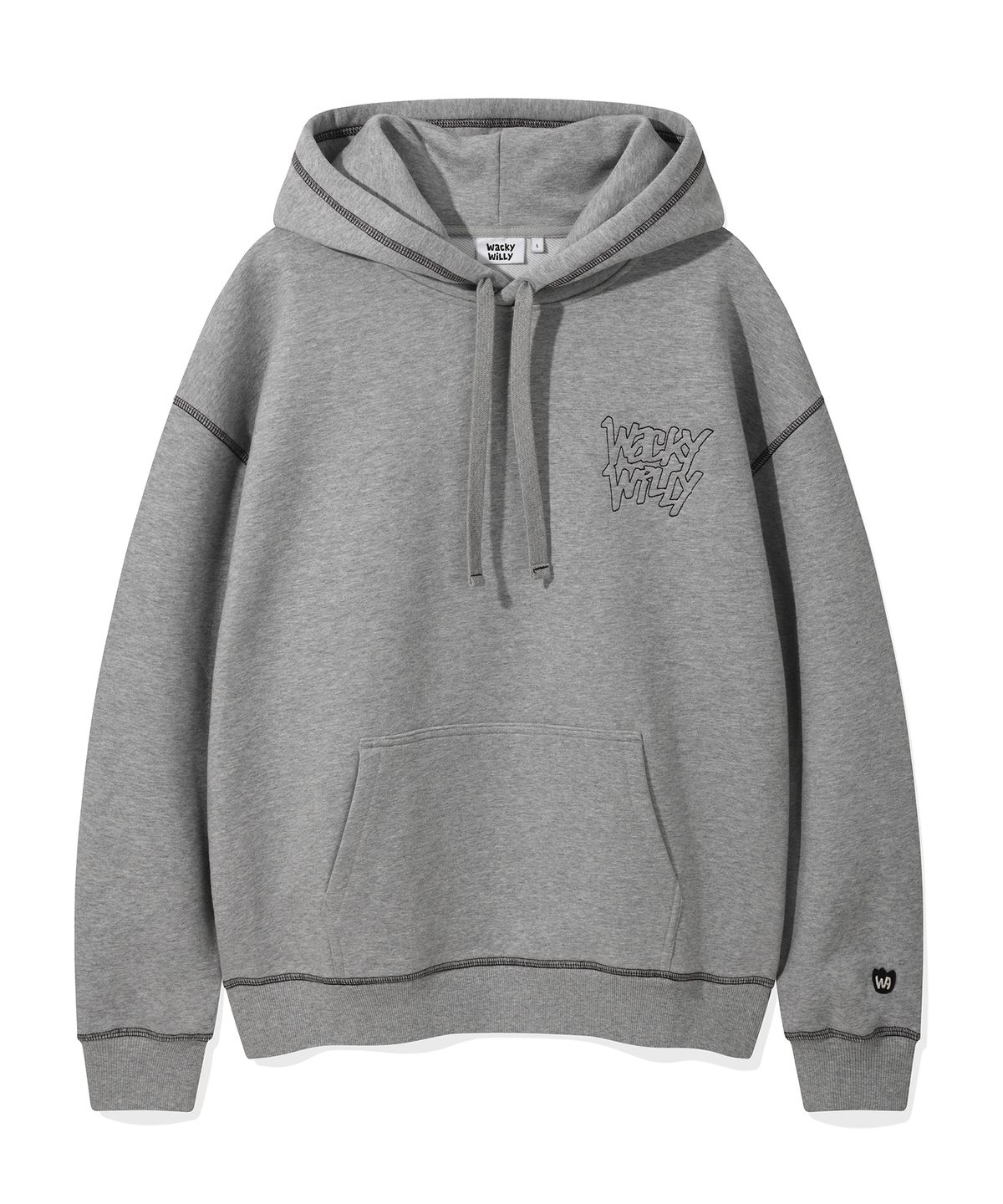 WACKY STITCH LETTERING HOODIE
