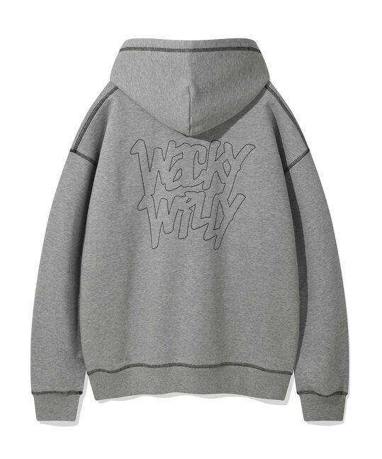 WACKY STITCH LETTERING HOODIE