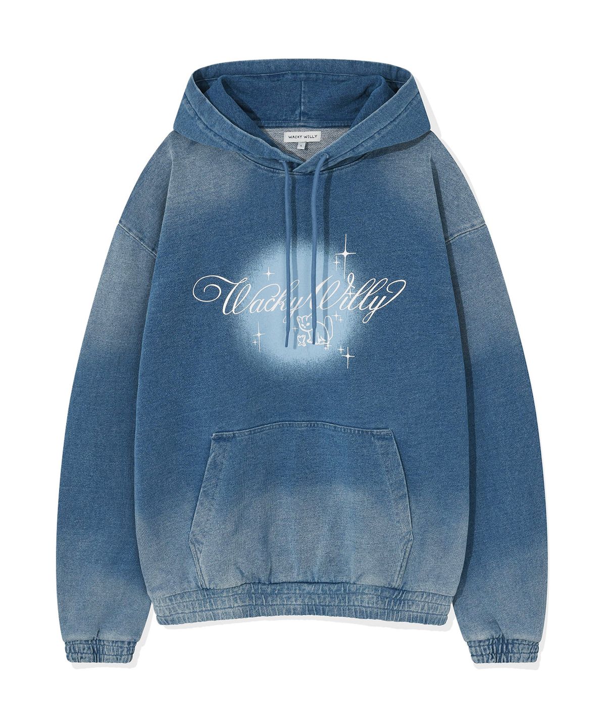 SHINING LEO DENIM-LIKE HOODIE