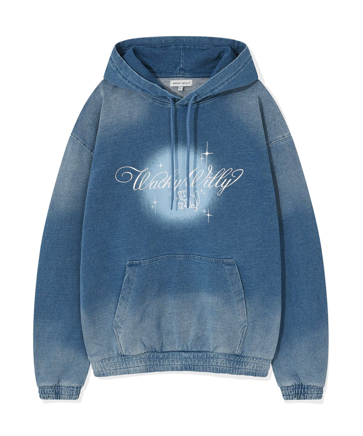 SHINING LEO DENIM-LIKE HOODIE