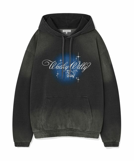 SHINING LEO DENIM-LIKE HOODIE