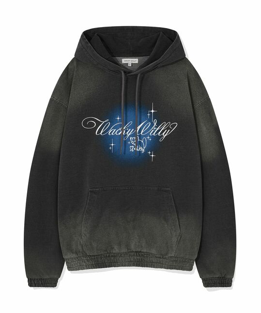 SHINING LEO DENIM-LIKE HOODIE