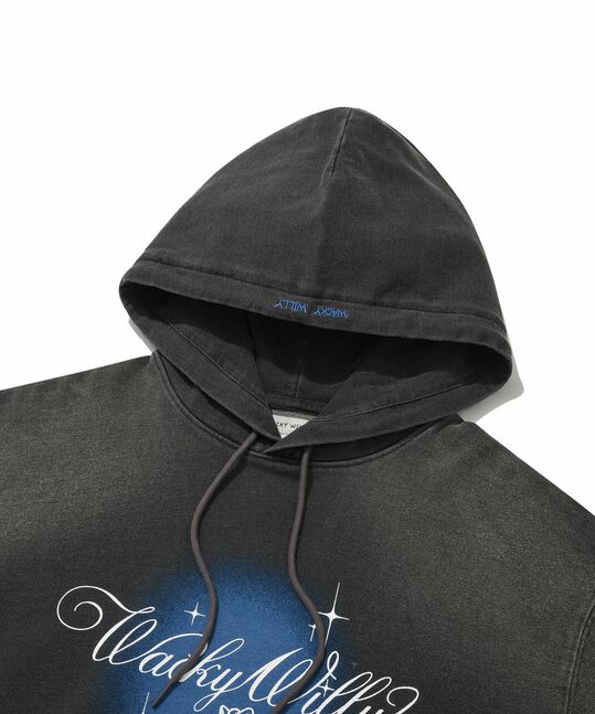 SHINING LEO DENIM-LIKE HOODIE