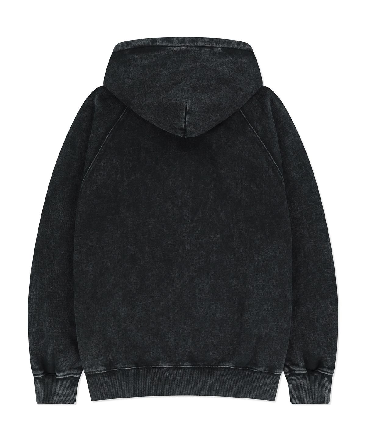 WACKY BIG APPLIQUÉ WASHED HOODED ZIP-UP
