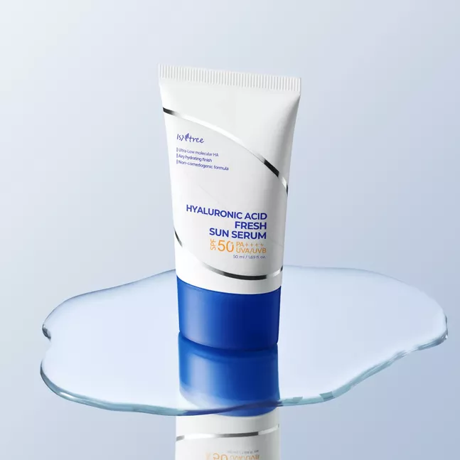 "ISNTREE HYALURONIC ACID FRESH SUN SERUM  "