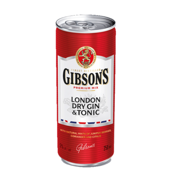 Gibson's Gin Tonic RTD 5% 250ml