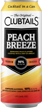Clubtails Peach Breeze 10%  0.473L