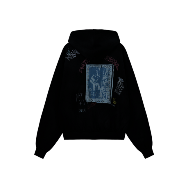 VINTAGE WASHED GRAFFITI HOODY ZIP UP