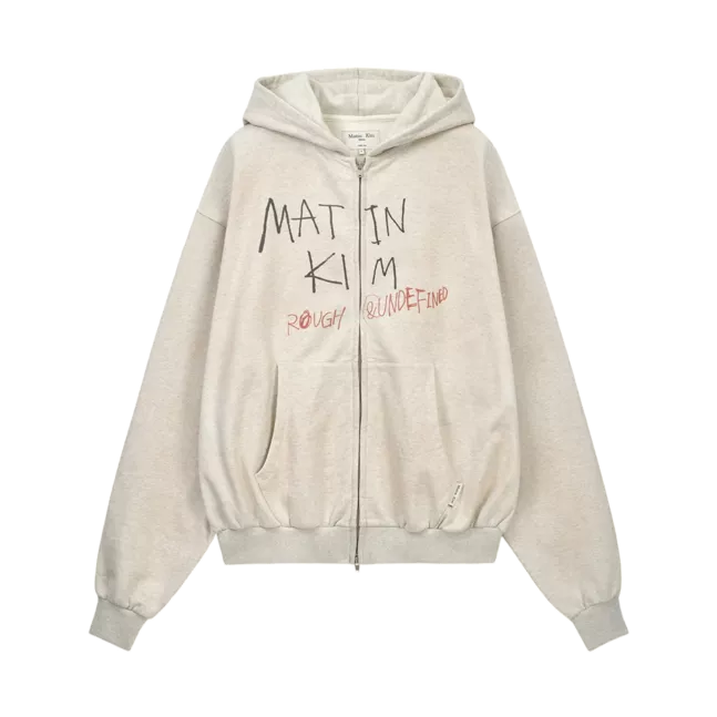 VINTAGE WASHED GRAFFITI HOODY ZIP UP