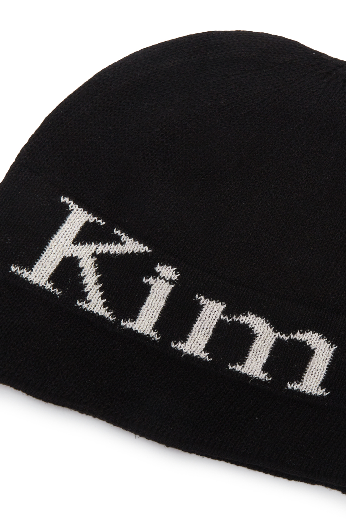 LOGO LINEN SHORT BEANIE