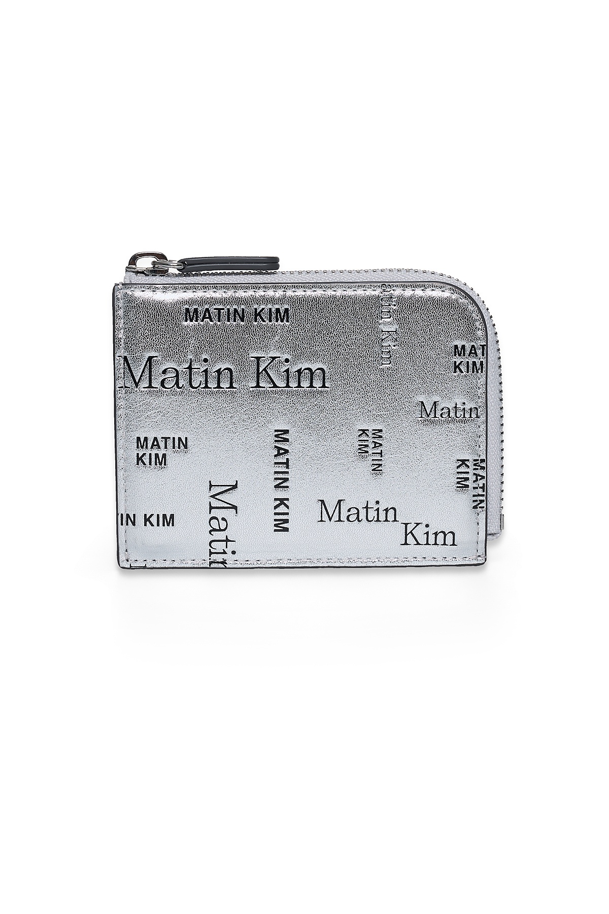 MATIN ALL-OVER LOGO HALF ROUND ZIP WALLET