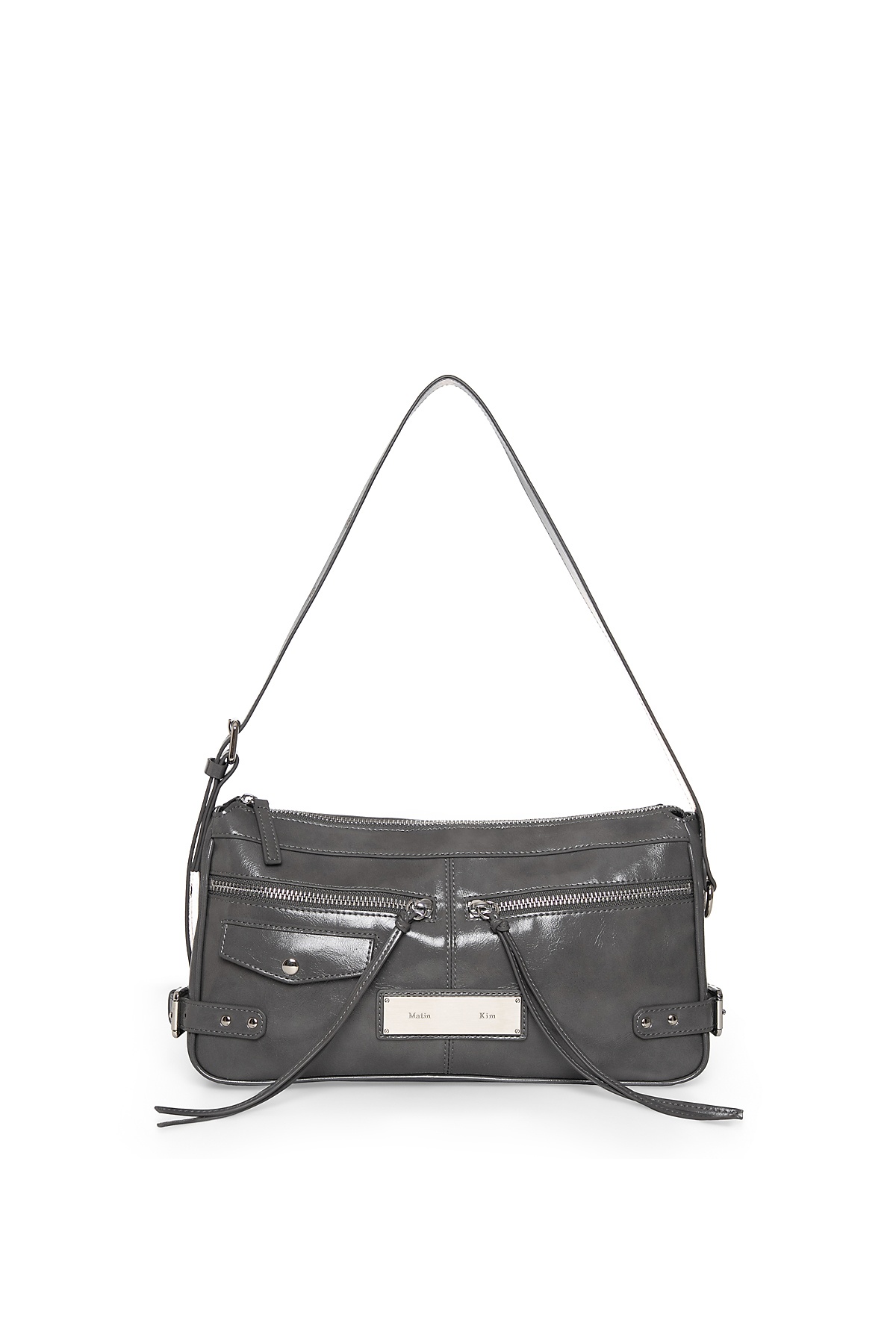 SIDE BUCKLE BIKER SHOULDER BAG
