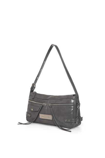 SIDE BUCKLE BIKER SHOULDER BAG