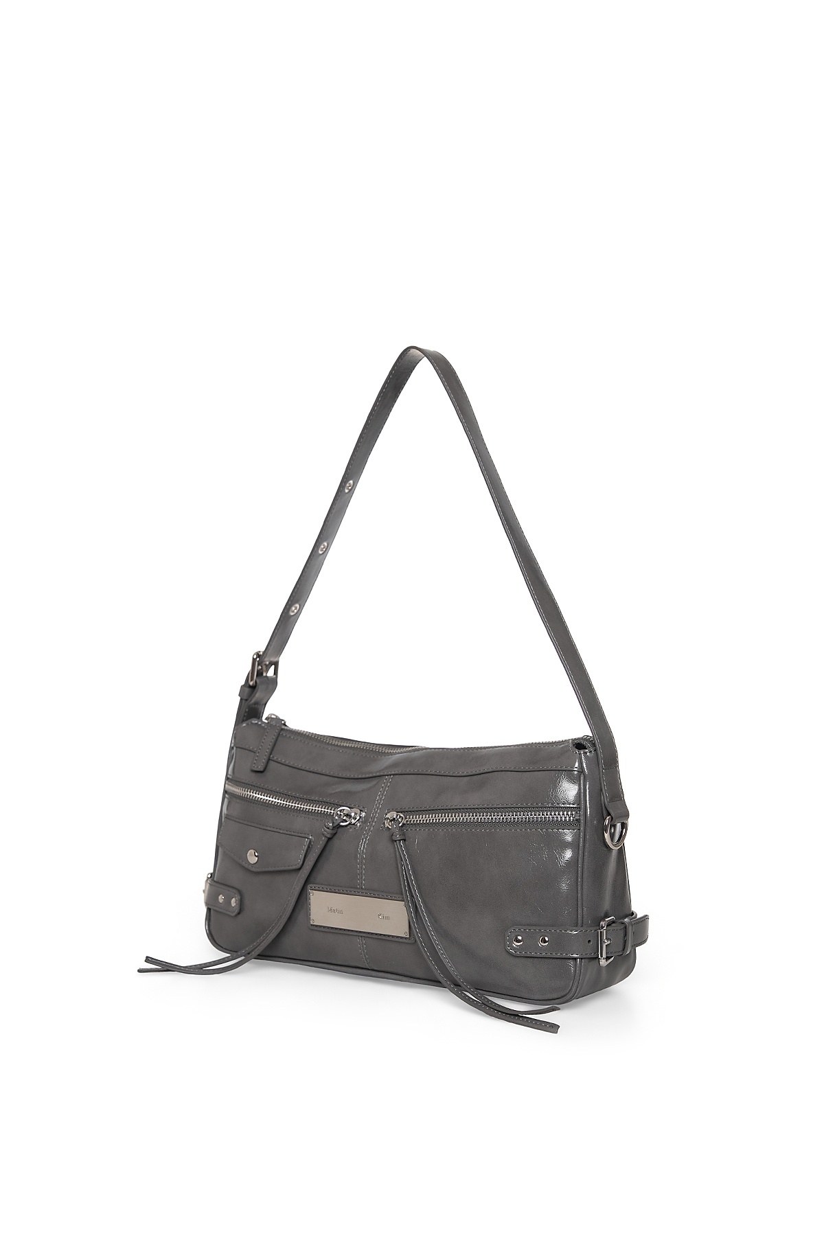 SIDE BUCKLE BIKER SHOULDER BAG