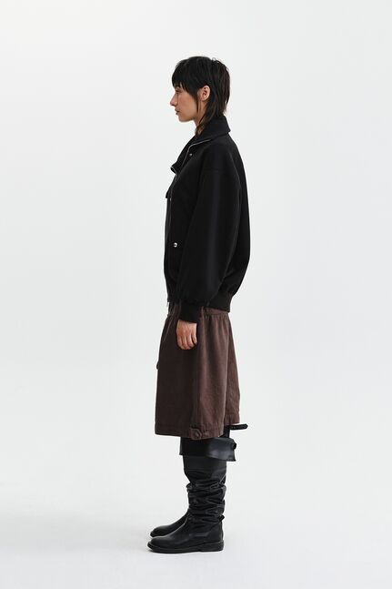 ASYMMETRIC KNIT PANEL JUMPER