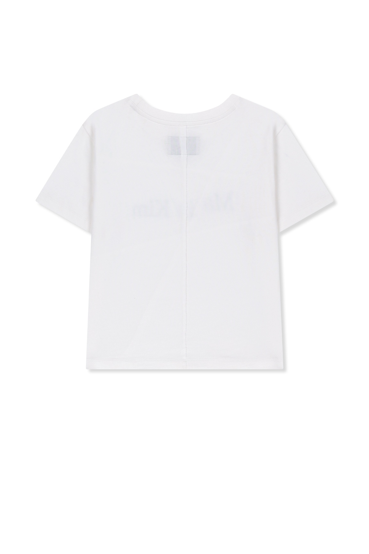 DIAGONAL CUT LOGO CROP TOP