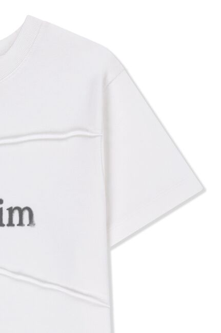 DIAGONAL CUT LOGO CROP TOP
