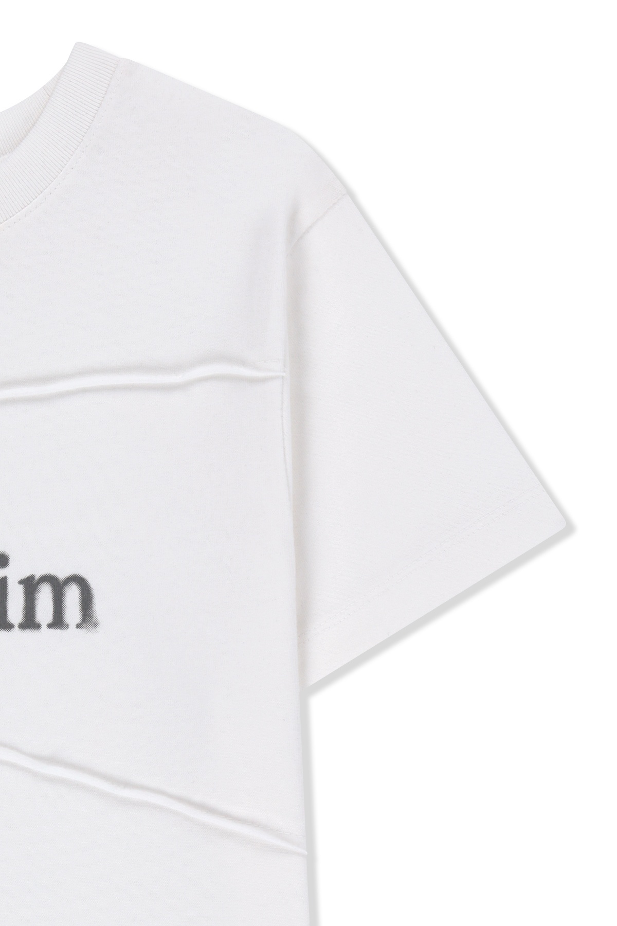 DIAGONAL CUT LOGO CROP TOP