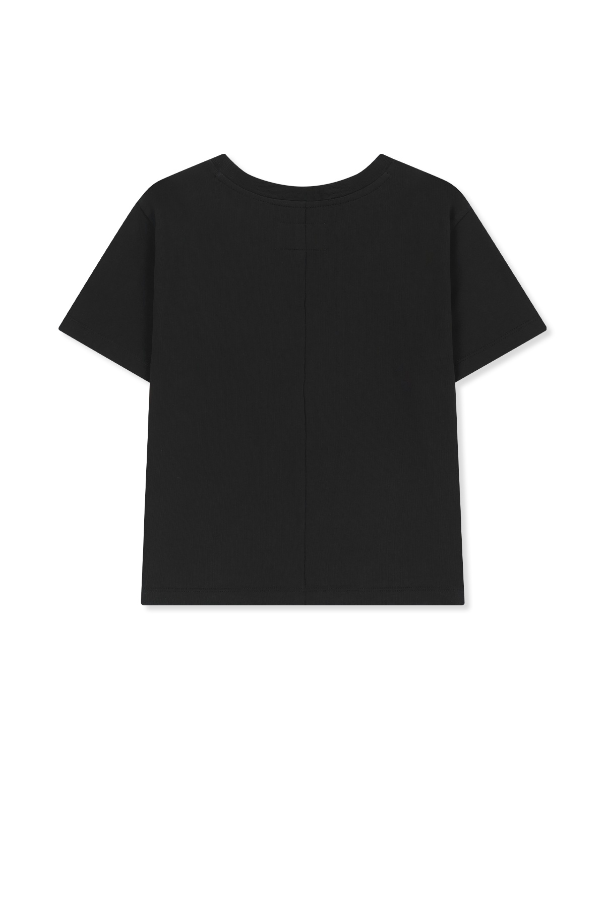 DIAGONAL CUT LOGO CROP TOP