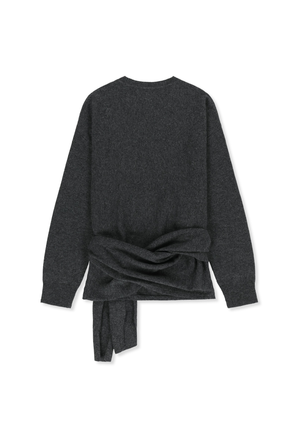WRAP TIE KNIT PULLOVER