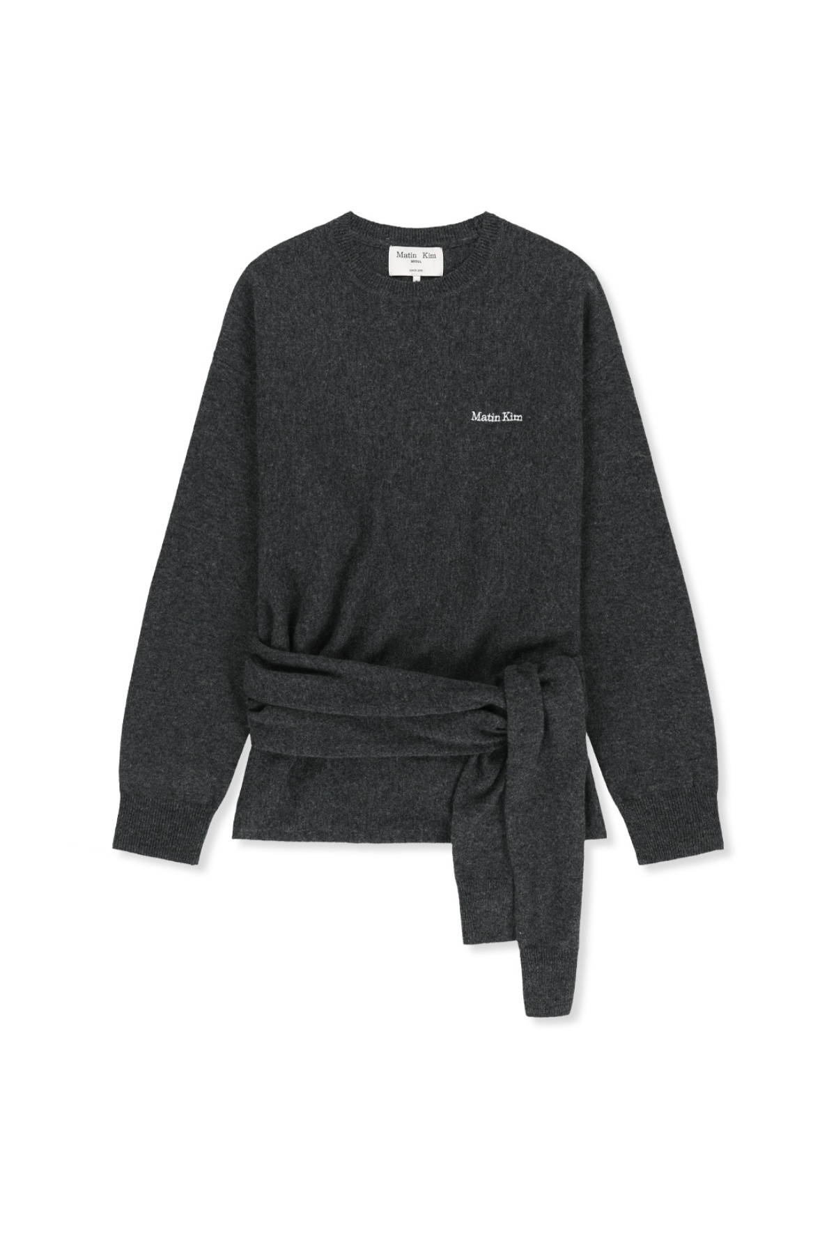 WRAP TIE KNIT PULLOVER