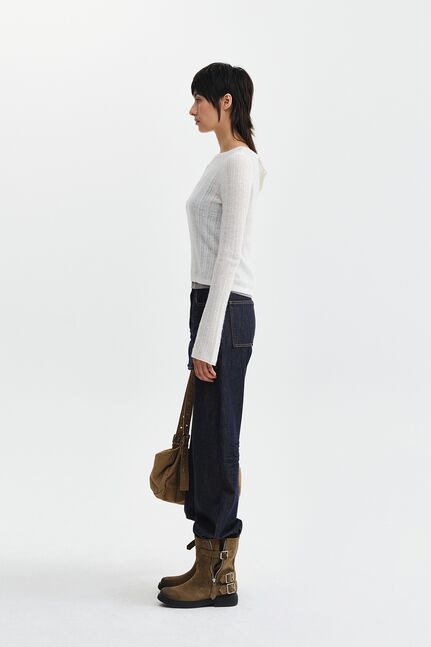 TWO WAY TEXTURE KNIT TOP