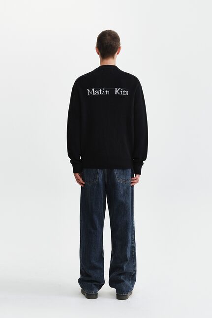 PATCH DETAIL KNIT ZIP UP FOR MEN