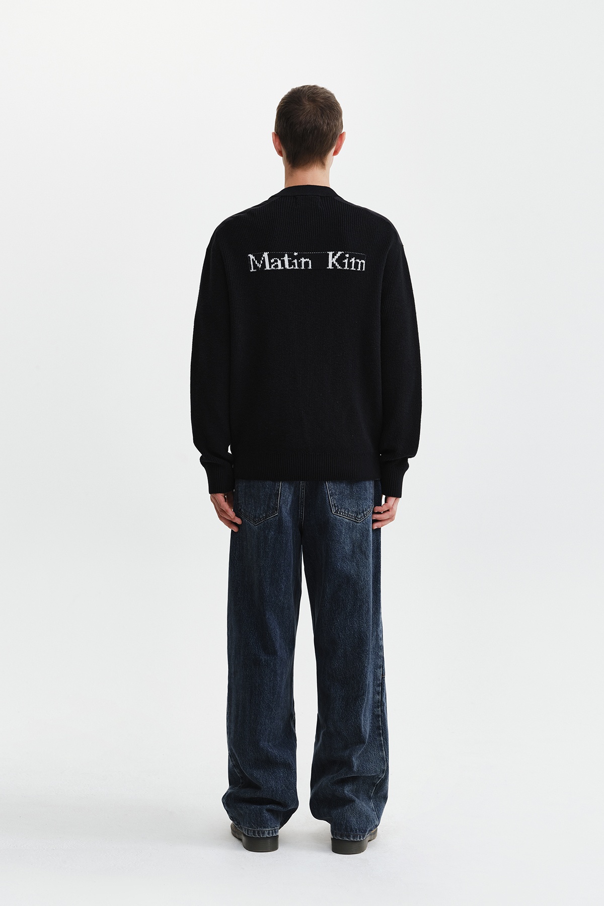 PATCH DETAIL KNIT ZIP UP FOR MEN