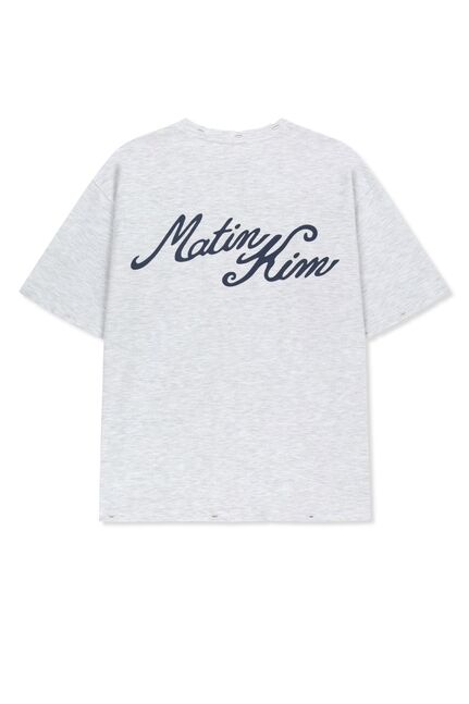 CALLIGRAPHY BACK LOGO POCKET TOP